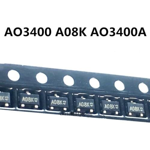 Original 50pcs/ AO3400 A08K SOT-23 AO3400A