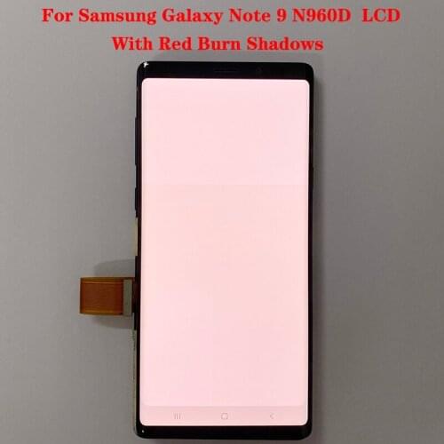 Original Amoled 6.4'' LCD with frame for Samsung Galaxy Note 9 Note 9 N960F Display Touch Screen Digitizer Assembly Repair Parts