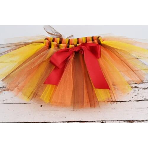 Fall Fluffy Tutu Skirt for Girls Baby Birthday Party Skirt Dance School Performance Kids Photo Props Tulle Costume 0-12Y