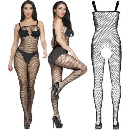 Porn Lingerie Bodysuit Underwear Open Crotch Women Sleepwear Transparent Fetish Erotic Teddies Sexy Body Baby Boll Costume Mujer