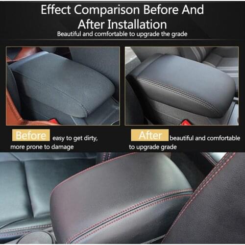 Durable Waterproof And Dustproof Comfortable Central Armrest Box Protective Leather Cover For VW Golf 7 MK7 2013-2017