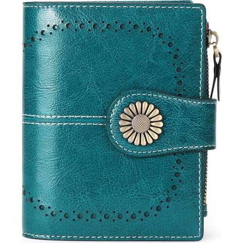 Luxury Brand Leather Small Wallet Women Short Zipper Ladies Coin Purse Card Holder Womens Wallet