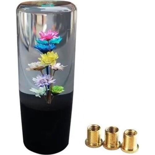 Manual Gear Stick Shifter Knob Car Modification Real Flowers Shift Knob Universal Shift Head M10X1.5 M10X1.25 M8x1.25 G5AD