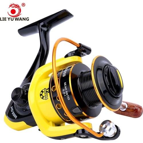 Lieyuwang 12BB 5.2:1 Carp Carretilha de pesca Moulinet Fishing Reel EVA soft handle Feeder Accessories Spinning Fishing Reels