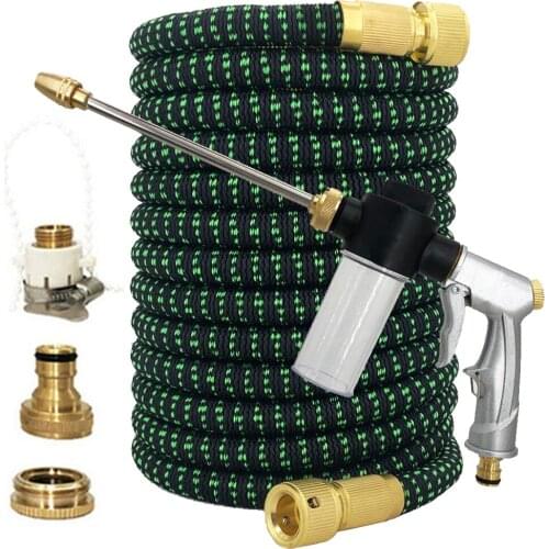 New Type Water Gun Hose Expandable Magic Garden Hose EU High Pressure Car Wash Hose Nozzle Sprayer For Outdoor Garden Watering