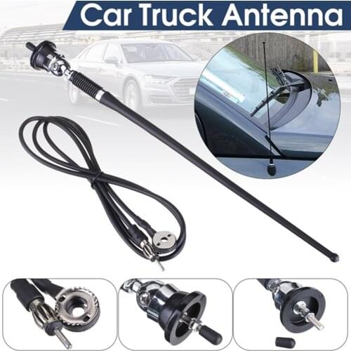 16" Universal Car Antenna Mount Base Car Radio Am/fm Amplified Signal Aerial Antenna 180 Degree Adjustable