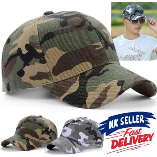 Outdoor Sport Caps Baseball Cap Leisure Army Camo Hat Sunscreen Duck Tongue Hat Snapback Caps Womens and Mens Camouflage Cap
