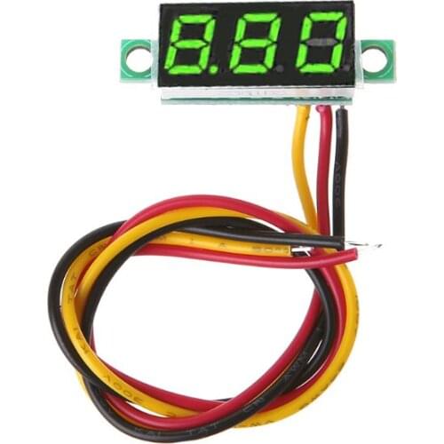 0.28 Inch Mini DC 0-100V 3 Wires LED Display Digital Voltmeter Gauge Voltage Panel Meter Detector Monitor Tools