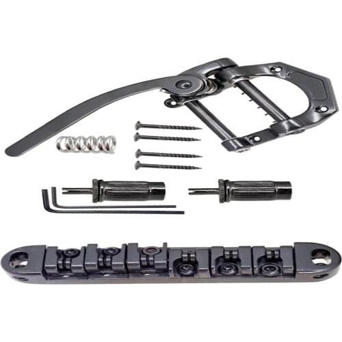 1 Set B5 Tremolo Bridge & Roller Saddle Locking Bridge For Les Paul Electric Guitar Parts