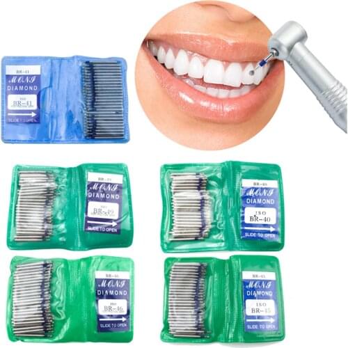 1bag/ 50pcs BR SERIES Dental Diamond FG High Speed Burs for polishing Dentist Supplies