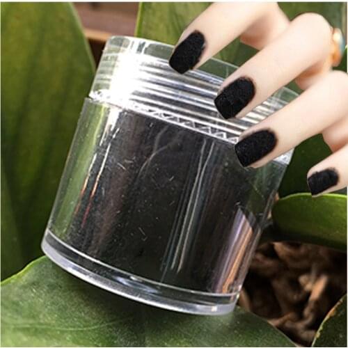 10ML/Bottle Nail Flocking Black Velvet Powder Dust Cashmere Nail Art New Nail Velvet Powder Dust Cashmere 17 Colors to Chose