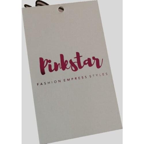 500pcs/lot custom tag with own logo gold /pink /black/copper gold foil price tag manufacturer