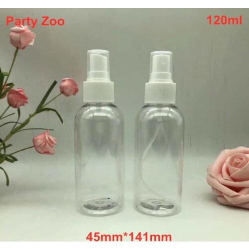 500 X 120ml Portable Travel Transparent Plastic Empty Cosmetic Sample Spray Bottle Makeup Moisture Atomizer Perfume Bottle