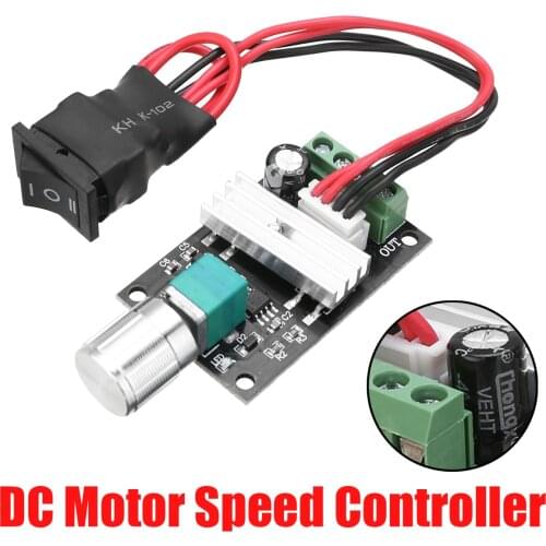 3A DC 6V/12V/24V PWM Motor Controller Adjustable Forward Backward Switch Linear Actuator Governor Speed Control