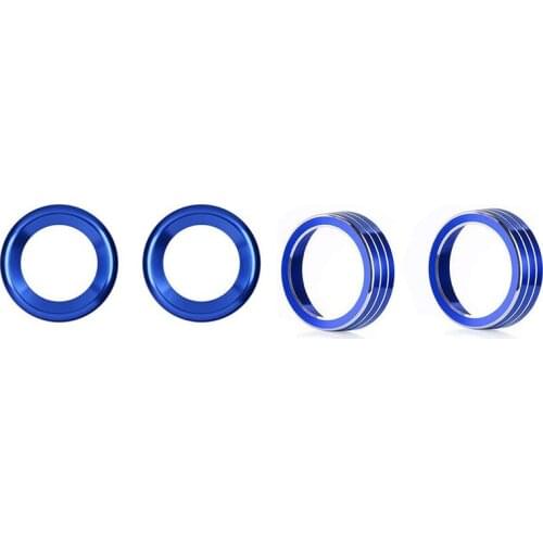 For 10Th Gen Honda Civic Air Condition Knob Cover Trims with A-Pillar Speaker Rings Decorations Circle Trims
