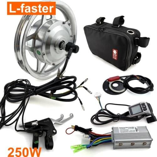 250W Electric Bike 12 Inch Motor Wheel Kit For Front Wheel Comes With LCD Thumb Throttle
