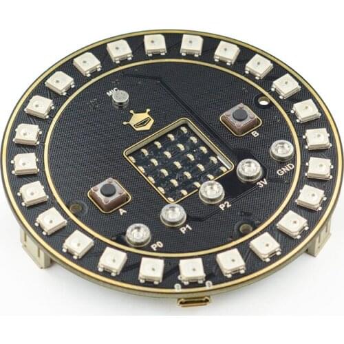 Graphical Programming of Wearable Clock for Ring RGB Lamp Extension Board