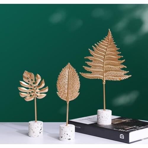 Artificial Gold Fabric Turtle Back Leaf Scattered Tail Leaf Wedding Decoration For Home Christmas Birthday Palm Leaves Decor