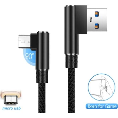 Micro Usb Right Angle Cable 90 degree Cabo Usb Micro Usb Android Cable Cabel For Xiaomi Redmi Note 4x 5a S2 Nokia 6 3.1 Usb Cord