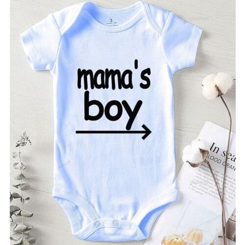 Jumpsuits for Babies Newborn Baby Girl Romper Kids' Things Toddler Boy Autumn Clothes Printing Mama Cotton Infant Outfits