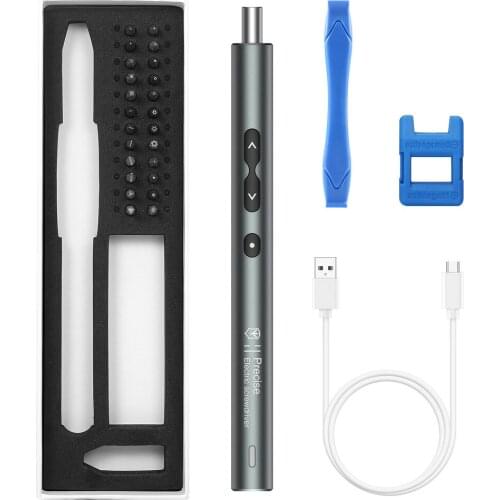 Mini 28 In 1 Mini Electric Screwdriver Rechargeable Power Screw Driver Kit LED Light Lithium Battery Operated