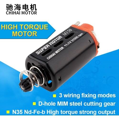Chihai motor CHF-480WA M150 31000rpm Nd-Fe-B Ver.3 Gearbox High Torque Motor short Axle AEG Airsoft Hunting Accessories