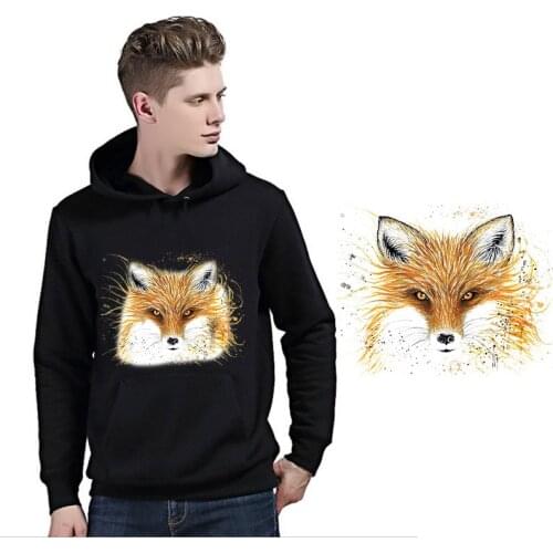 Wolf Eyes DIY Patches On Cloths Iron on Heat Transfer Printing Patches Stickers for Clothes T-shirt Appliques Washable