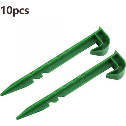 Nylon 10pcs Greenhouse Bracket Insect Proof Net Fixing Pegs Plastic Piles Fixed Accessories plant support