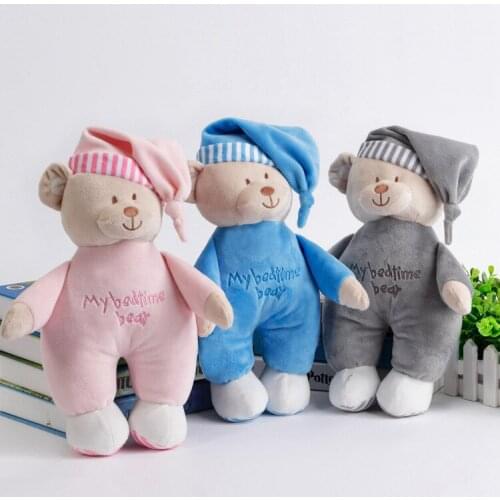 The New Baby Plush Toys for Baby Sleep Appease Toy Bear 0-1 Baby Soft Toys