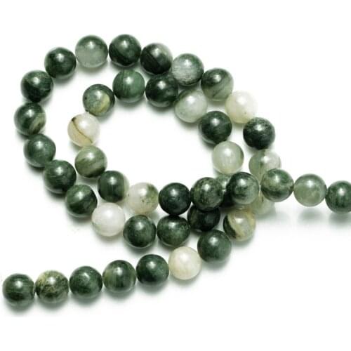 Wholesale Grass Jaspers Natural Stone Agates Beads Round Loose Beads for Jewelry Making 4 6 8 10mm DIY Bracelet Necklace