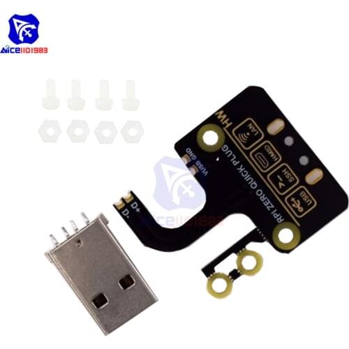 Diymore Raspberry Pi Zero W Micro USB to Type A USB Adapter Expansion Board USB Power Supply Module for Raspberry Pi Zero W