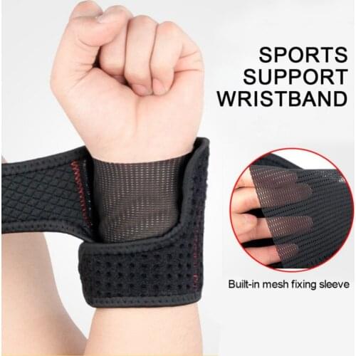 Support Band For Badminton Tennis Weightlifting Wrist Brace Adjustable Impact Wristband Sports Protective Gear Wrist Guards
