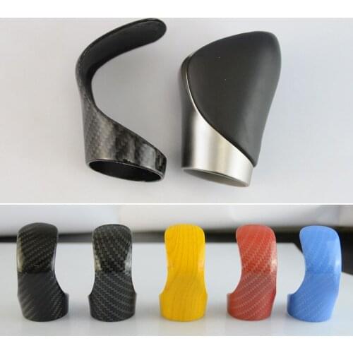 QHCP Car Gear Shift Knob Head Cover Sticker Carbon Fiber Interior Decoration Trim Fit For Lexus NX200 300 ES200 250 RX300 300H