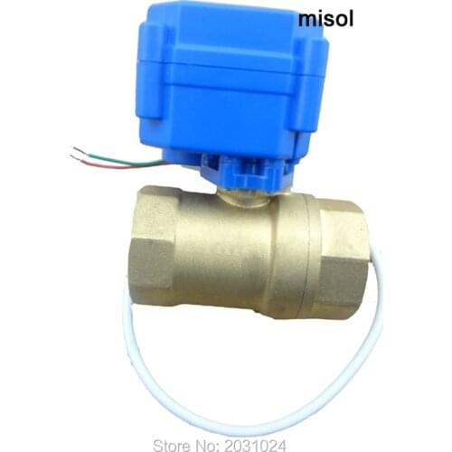 1pcs motorized ball valve DN25 (reduce port), 2 way, 12V electrical valve