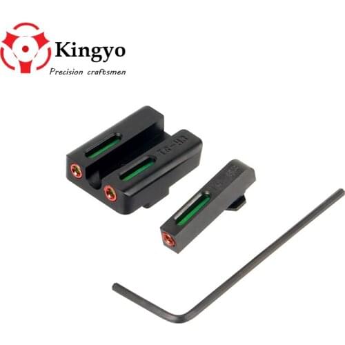 Tactical Fiber Optic Front and Rear Red/Green Dot SightsFor Glock Hunting Night Vision Riflescope