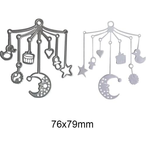 Cutting Dies Baby cradle hanging new for decoration card DIY Scrapbooking stencil Paper Craft Album template Dies 76*79mm