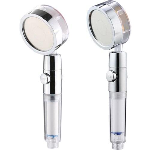 Universal Bathroom Spa ABS Shower Head with 3 Adjustable Switch Button Water Save Shower Head High-pressure Handheld Nozzle