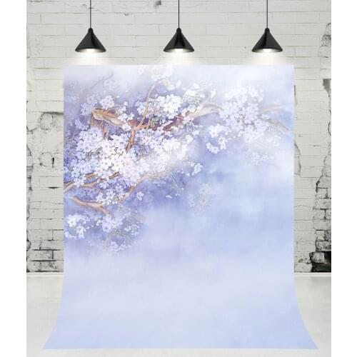 VinylBDS Flowers Trees Blur Dreams Photography Backdrops Purple Newborn Baby Photo Studio Background for Children Birthday Props