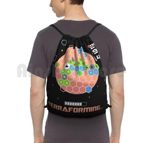 Loading Mars... Backpack Drawstring Bag Riding Climbing Gym Bag Games Game Board Boardgame Catan Carcassonne Terraforming