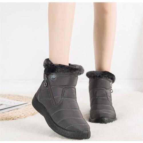 Women Boots 2020 Fashion Waterproof Snow Boots For Winter Shoes Women Casual Lightweight Ankle Botas Mujer Warm Winter Boots