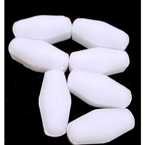 11x20mm H Type Magnetic Stir Bars White, with Pivot Ring PTFE Cover Stirring Rod Pack of 10