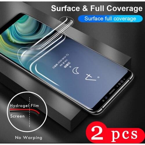 2Pcs soft full cover for xiaomi redmi note 8T 8A 8 7 pro hydrogel film protective film redmi 7A Not Glass phone screen protector