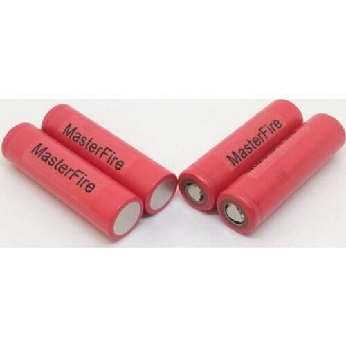MasterFire 10PCS/LOT Genuine Sanyo 18650 NCR18650BF high capacity 3400mAh 3.7V Lithium Battery Rechargeable Batteries Cell