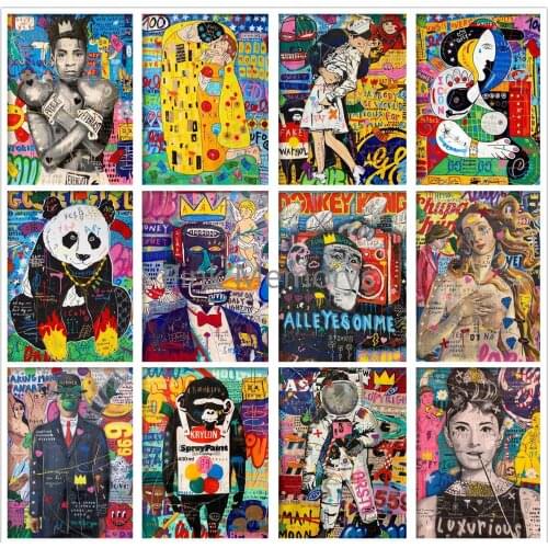 Street Graffiti 5D DIY Diamond Painting Diamond setting Picture of Rhinestones Diamond Embroidery Cross Stitch Home Decor