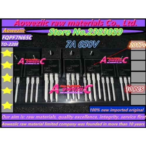 Aoweziic 2017+ 100% new imported original FQPF7N65C 7N65C MDF10N65BTH MDF10N65B MDF11N65BTH MDF11N65B TO-220F transistor