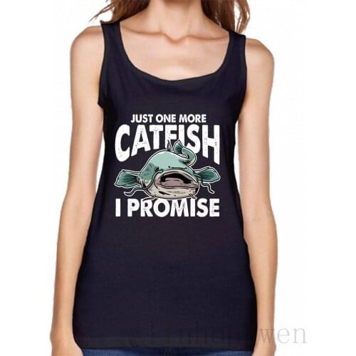 Fisherman Fisher Funny Catfish Fishing Tank Top Sleeveless Vintage Top Tees Natural Crew Neck Custom New Style Vest