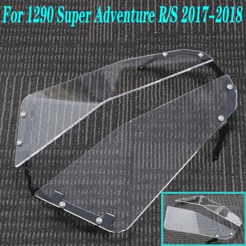 For 1290 Super Adventure R/S 2017-2018 front Motorcycle Transparent Headlight Guard Headlight Protector Cover Lens