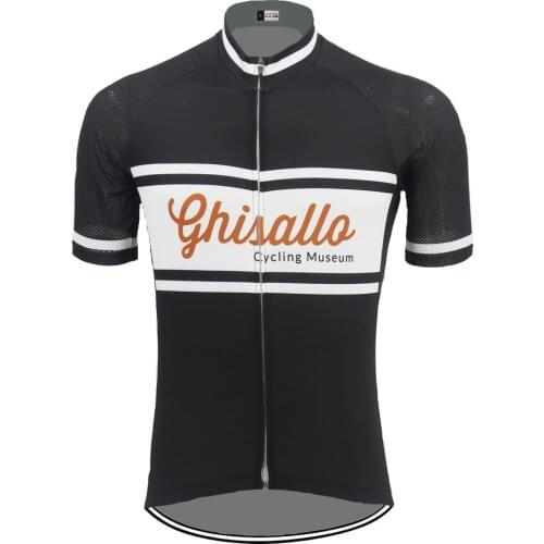 Retro Black Cycling Jersey Ropa Ciclismo Short Sleeve Homme Sleeve Bicycle Clothing Summer Anti-Sweat Bike Wear Team Triathlon