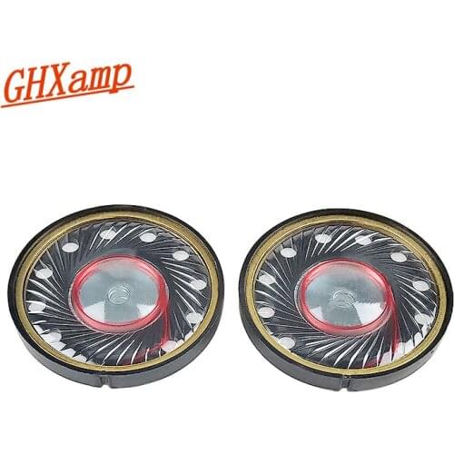 GHXAMP 40mm Headphone Speaker Unit 32OHM HIFI Full Range Speaker 16-core Magnet PET Diaphragm Headphone Unit Diy 2pcs