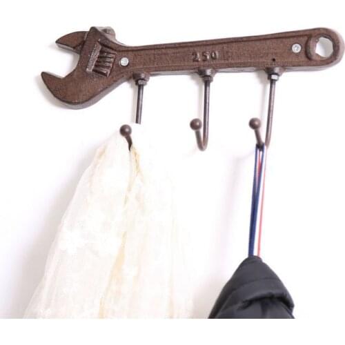 Creative Wall Decorative Hooks Retro Tool Style Decorative Hook Creative Resin Model Bathroom Wall Hook Wall Hanging Hook